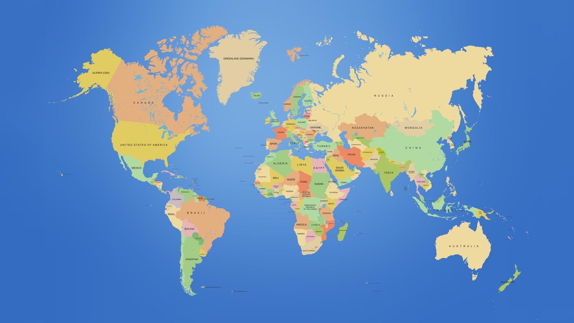Map of visited places